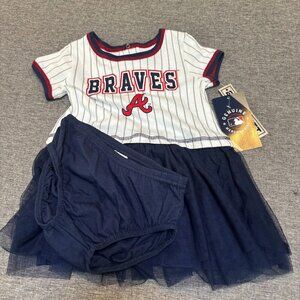 MLB Atlanta Braves Licensed Two-piece baby outfit, Size 2T